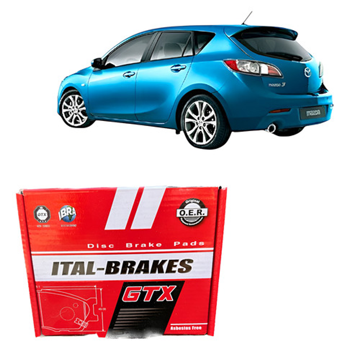 Pastillas Frenos Del Y Tras Para Mazda 6 Año 2007-2013 1