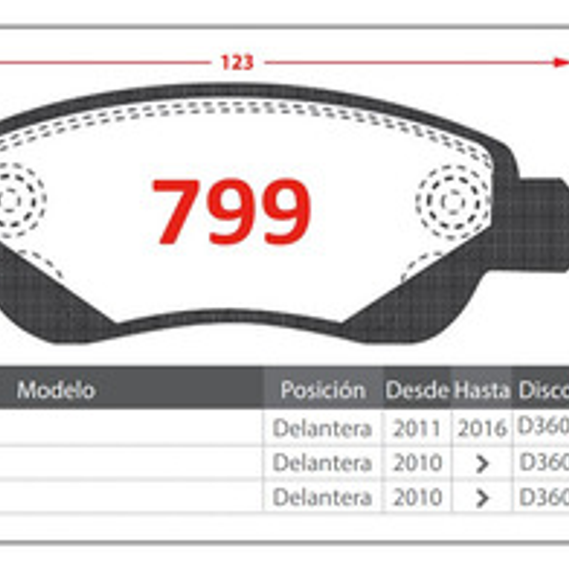 Par Discos De Freno + Pastillas Gtx Para Byd F0 2010-2017 4