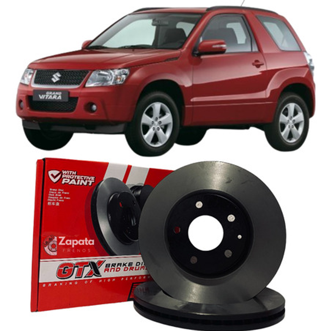 Discos De Freno (par) Suzuki Grand Vitara 2006 A 2019 1
