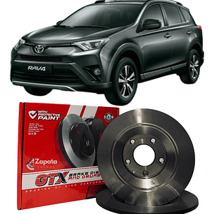 Discos Freno Traseros Gtx Para Toyota Rav 4 Año 2012-2018