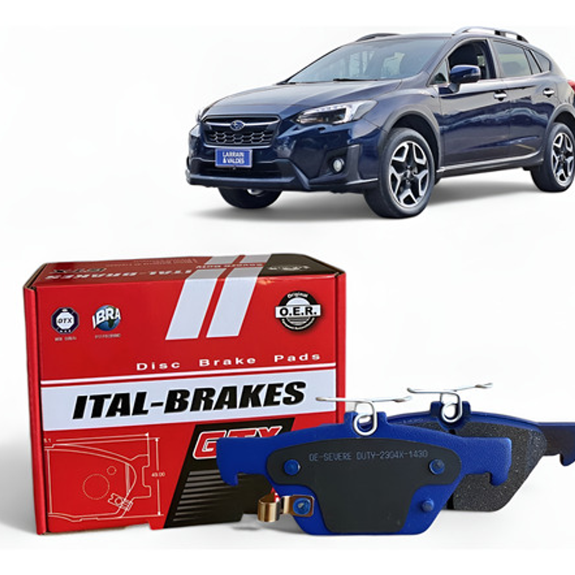 Pastillas De Frenos Del + Tras Gtx - Subaru Xv 2018-2024 1