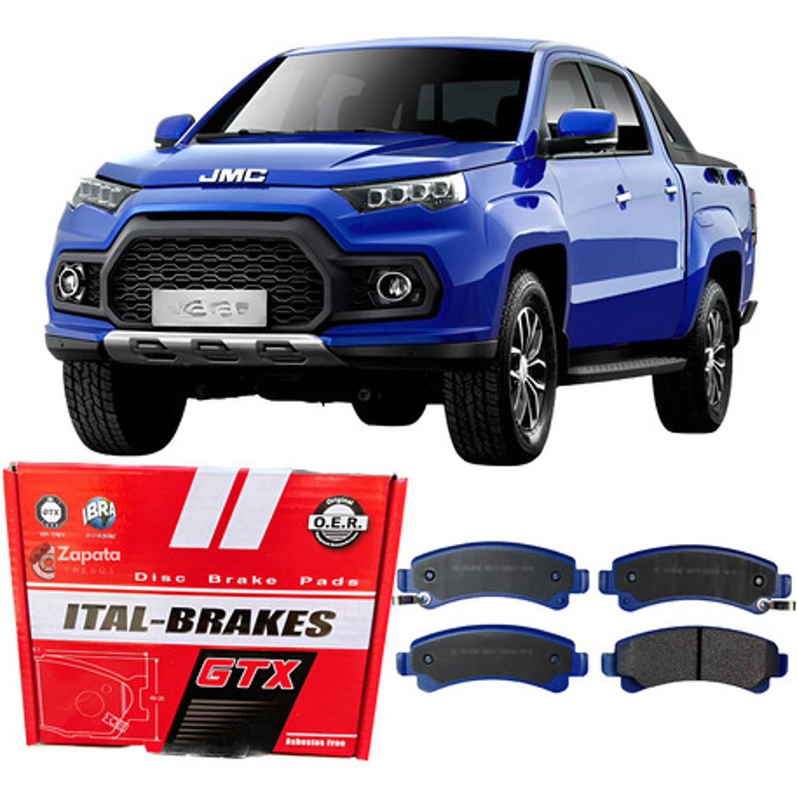 Pastillas Freno Traseras Gtx Para Jmc Vigus Plus 2.4 1