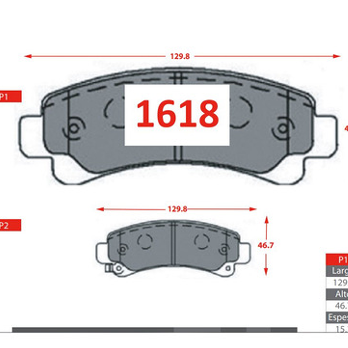Pastillas Freno Traseras Gtx Para Jmc Vigus Plus 2.4 2