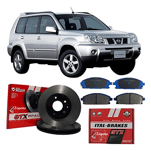 Discos De Frenos + Pastillas Delantera Nissan Xtrail 2004-11