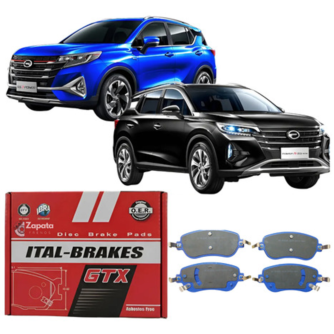 Pastillas Frenos Delanteras Gtx - Gac Gs4 2019 + 1