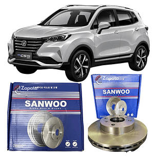 Discos De Freno (par) Changan Cs15 2018 En Adelante
