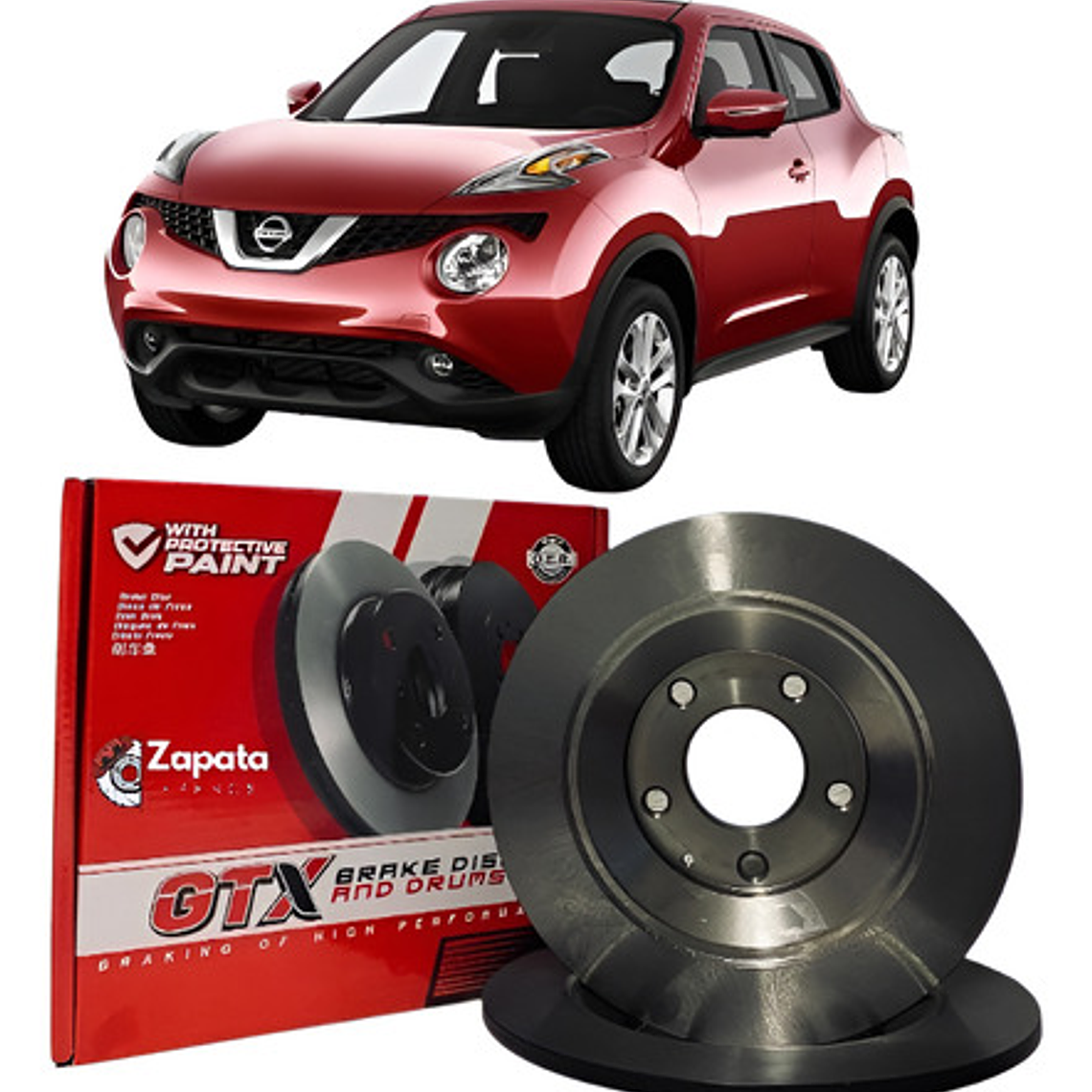 Discos De Freno Traseros (par) Nissan Juke 2012 + 1