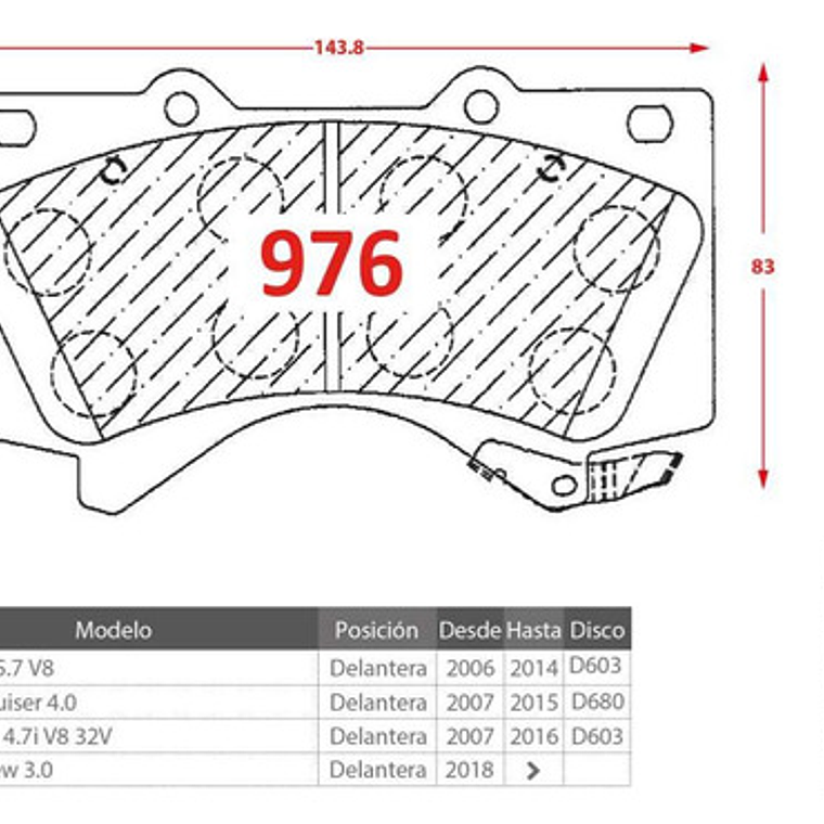 Discos Freno Delanteros + Pastillas Toyota Tundra 2007+ 5