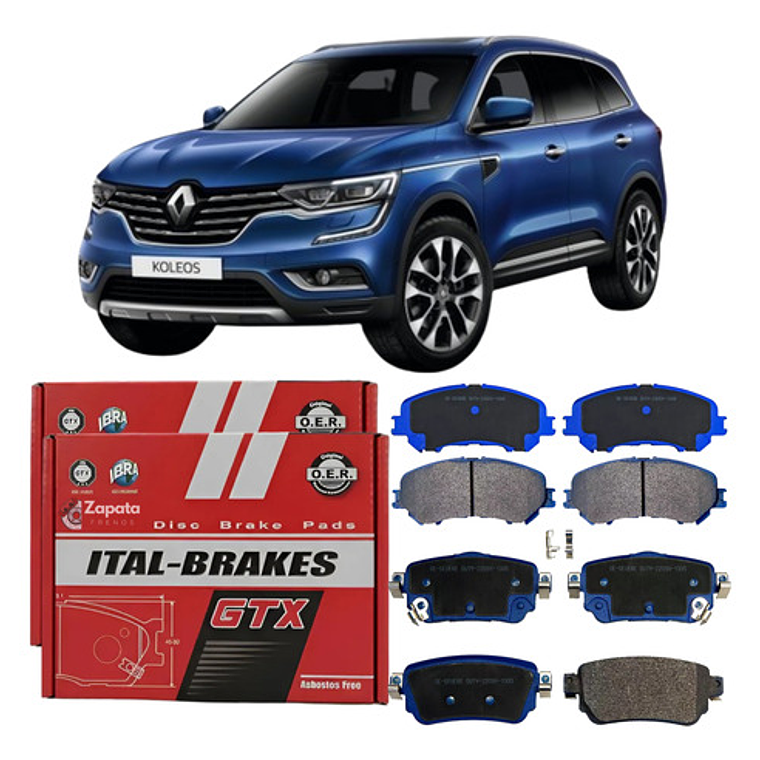 Pastillas Freno Del Y Tras Renault Koleos 2.5 Año 2016+ 1