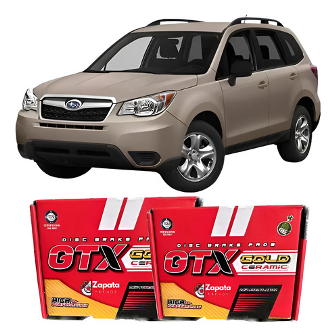 Pastillas De Frenos Del + Tras Subaru Forester 2012-2018 1