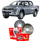 Tambores Freno Gtx (par) + Balatas Chevrolet Dmax 2015 + - Miniatura 1