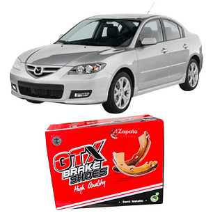 Balatas De Freno Traseras Gtx Mazda 3 Año 2003-2013