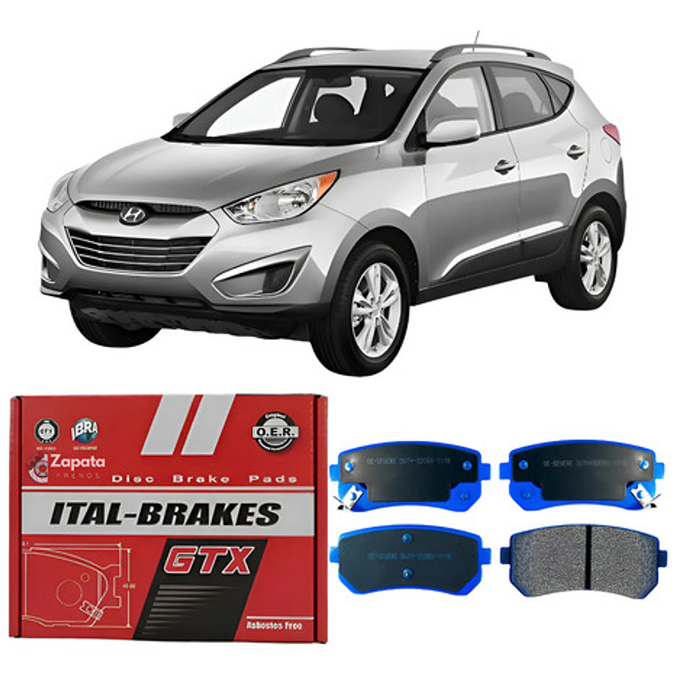 Pastillas Freno Traseras Gtx Hyundai Tucson 2009-2016 1