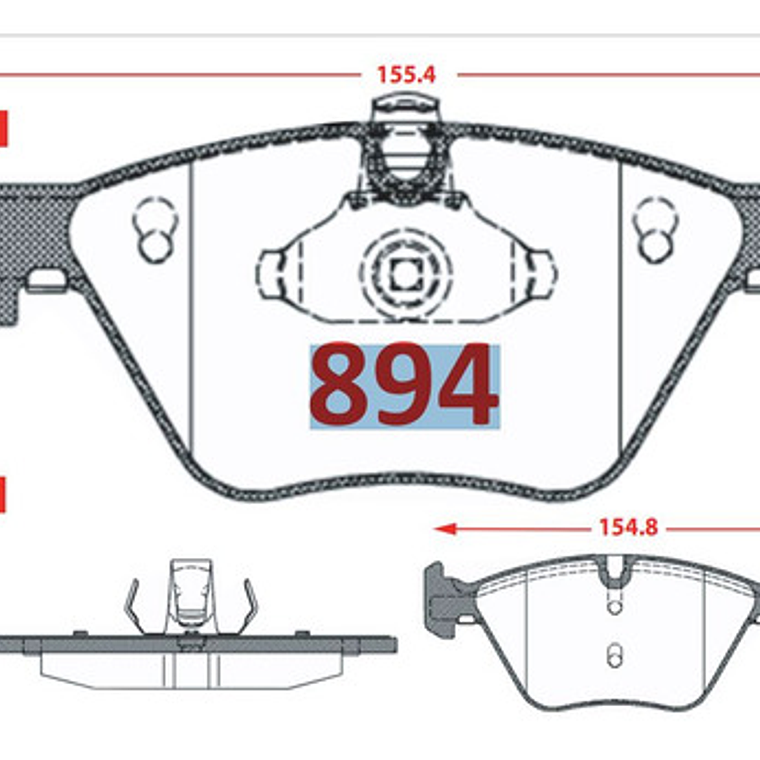 Pastillas De Frenos Delanteras Bmw Serie 3 (e90) Año 2004-11 3