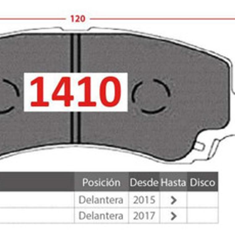 Pastilla Freno Delanteras Changan Md201 Año 2018 + 3