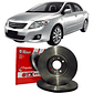 Discos Freno Traseros Gtx Toyota Corolla Brasil 2004-2011 - Miniatura 1