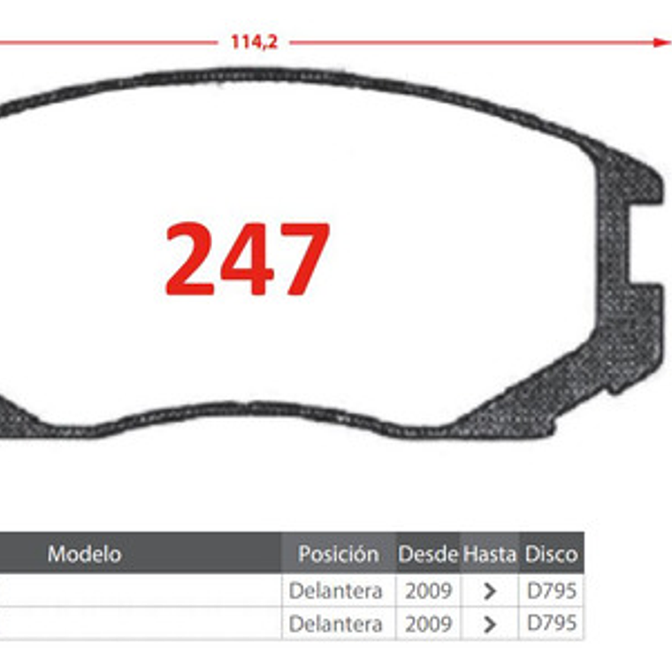 Pastillas De Frenos Delanteras Gtx - Zotye Hunter 2009 + 3