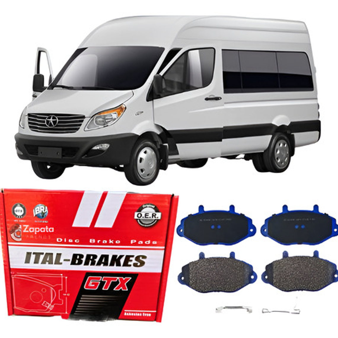 Pastillas De Frenos Delanteras Gtx Jac Sunray 2012 + 1