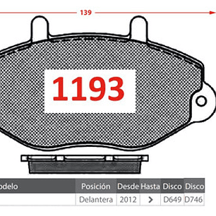 Pastillas De Frenos Delanteras Gtx Jac Sunray 2012 +