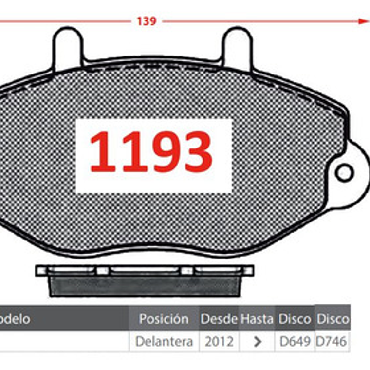 Pastillas De Frenos Delanteras Gtx Jac Sunray 2012 + 2