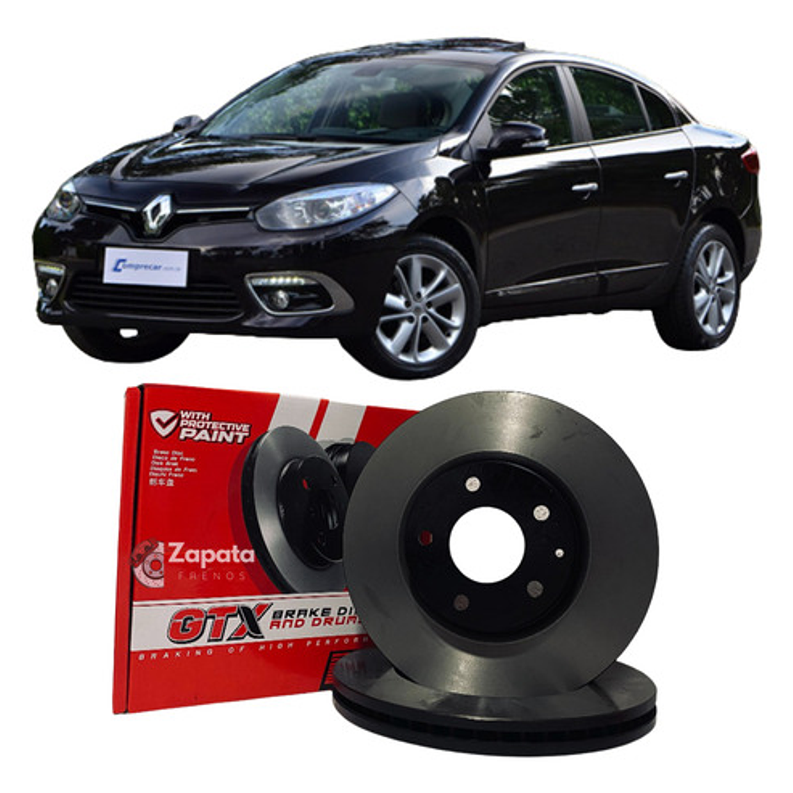Discos De Freno Delanteros (par) Renault Fluence 2013 A 2019 1
