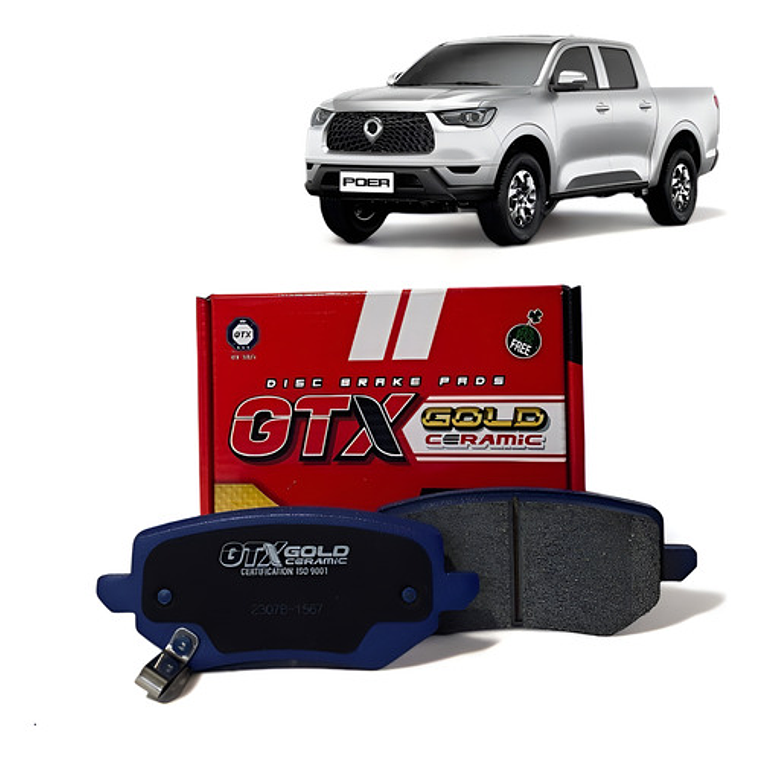 Pastillas Freno Tras Gtx Cerámica Great Wall Poer 2.0 2020+ 1