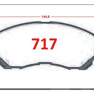 Pastillas Freno Delan + Tras Jeep Compass 2006-2017
