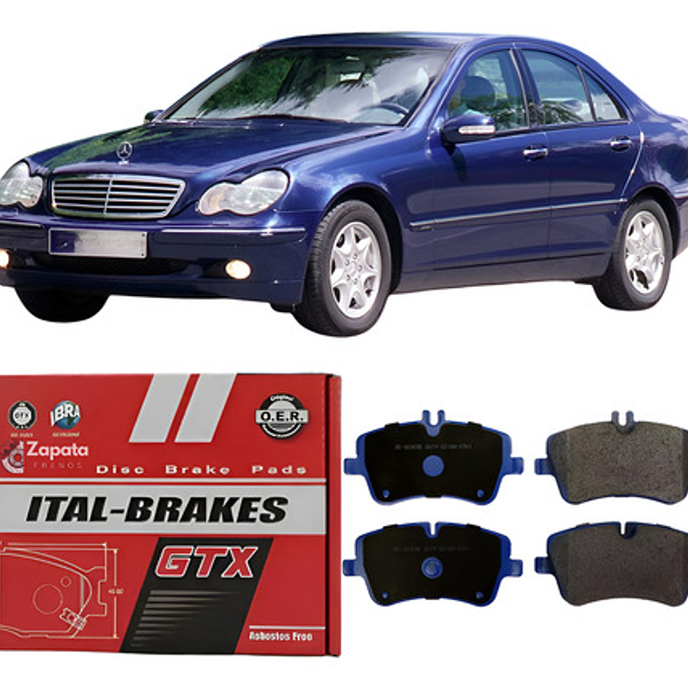 Pastillas Freno Delanteras Mercedes Benz C180 C200 200-2007 1