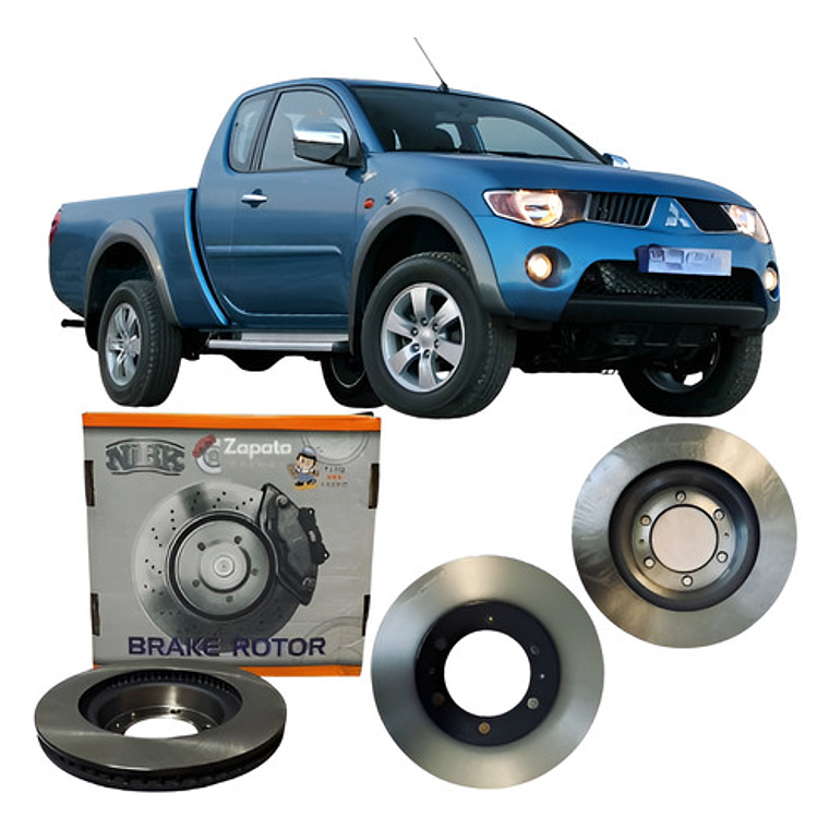 Discos De Freno Delanteros Nibk Mitsubishi L200 2006  + 1