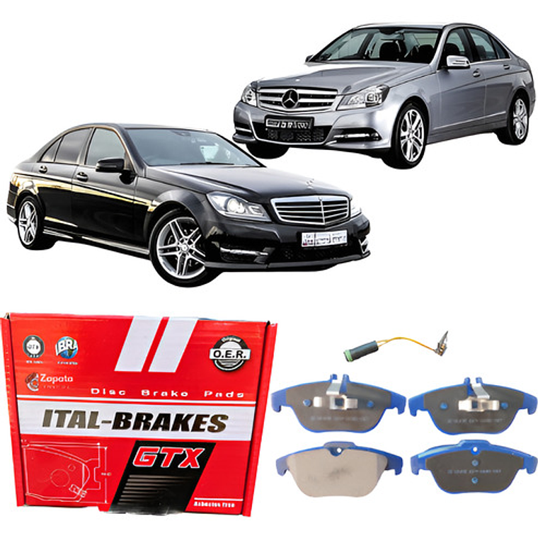 Pastillas Frenos Traseras Gtx Mercedes Benz C180 C200 W204 1