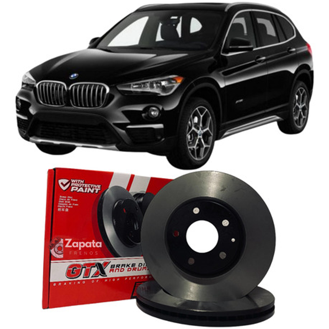 Discos Freno Traseros Gtx Para Bmw X1 Año 2014 En Adelante 1