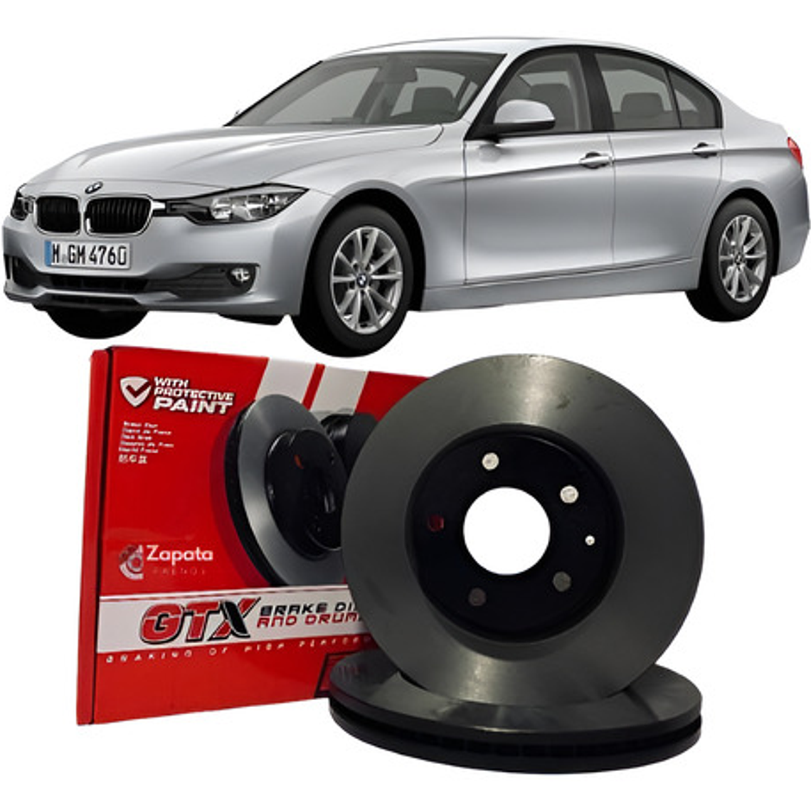 Discos Freno Traseros Gtx Para Bmw 316 (f30) Año 2011+ 1