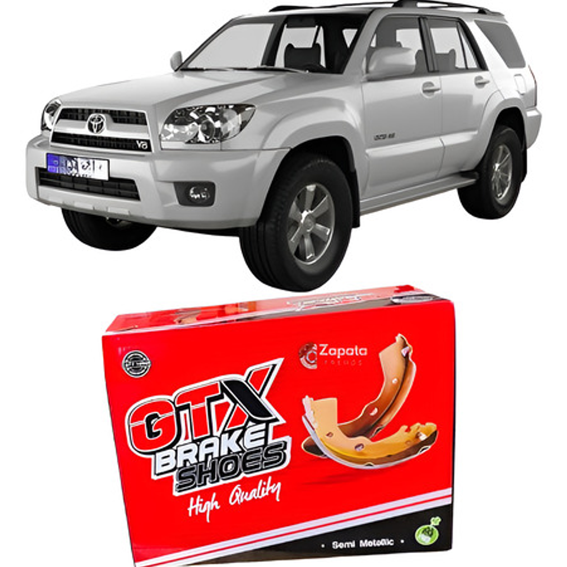 Balatas Traseras Freno Mano Toyota 4 Runner 2003 En Adelante 1