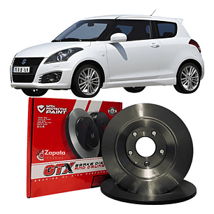 Par Discos De Freno Traseros Suzuki Swift Sport 2013-2018