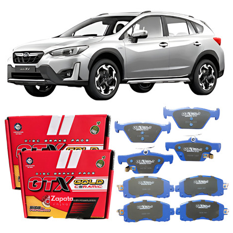 Pastillas Freno Delant + Trasera Cerámica - Subaru Xv 2017+ 1