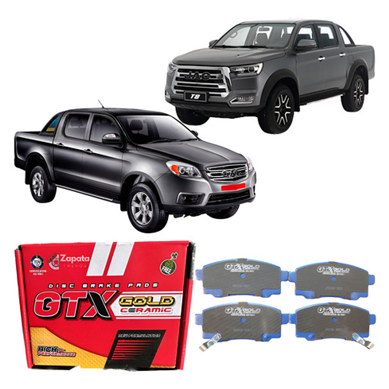 Pastillas Freno Traseras Cerámica Para Jac T6-t8 2022+ 1