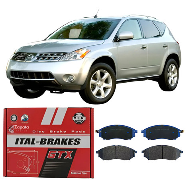 Pastillas De Frenos Delanteras Gtx Nissan Murano 2002-2015 1