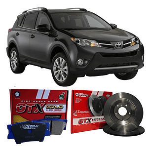 Discos + Pastillas De Freno Traseras - Toyota Rav4 2013 +