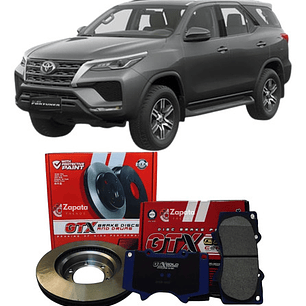 Discos Freno Delanteros + Pastillas - Toyota Fortuner 2018 +