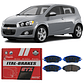 Pastillas De Frenos Delanteras Gtx Chevrolet Sonic 2011-2017 - Miniatura 1