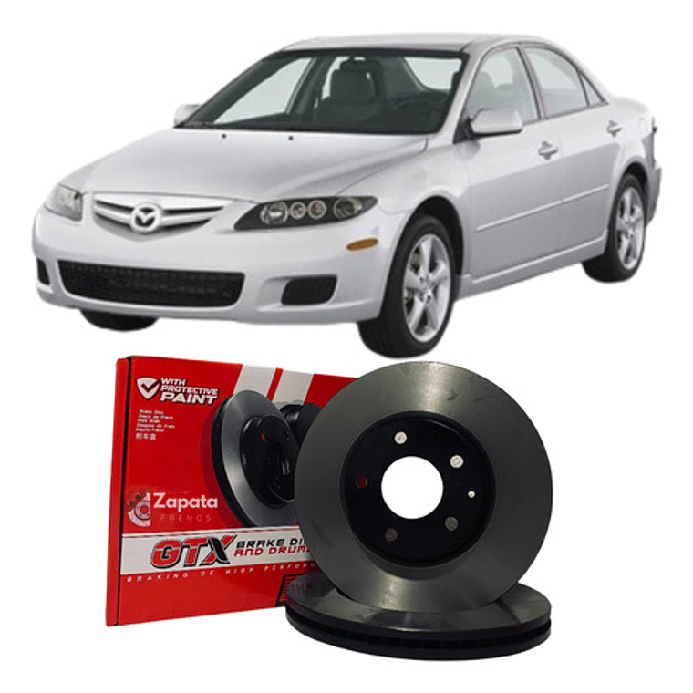Discos De Freno Gtx Delanteros Mazda 6 2001-2008 1