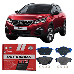 Pastillas De Freno Traseras Gtx - Peugeot 3008 Año 2016 +
