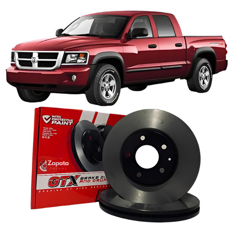 Discos Freno Delanteros Para Dodge Dakota 2005-2012 1
