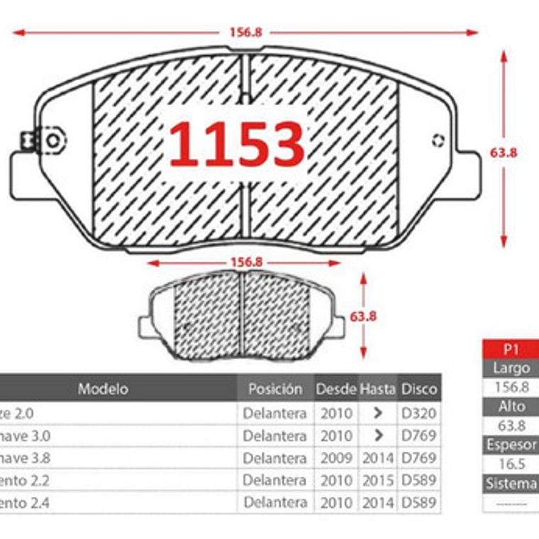 Pastillas De Frenos Delanteras Kia Mohave 2008 En Adelante 3