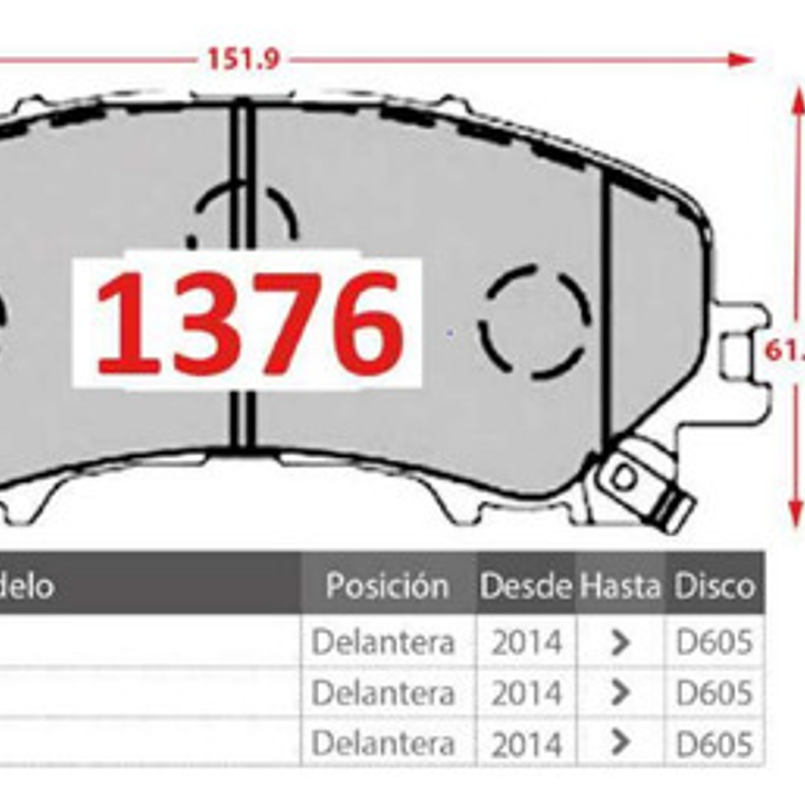 Pastillas Frenos Delantera Cerámica Nissan X-trail 2014-2020 2