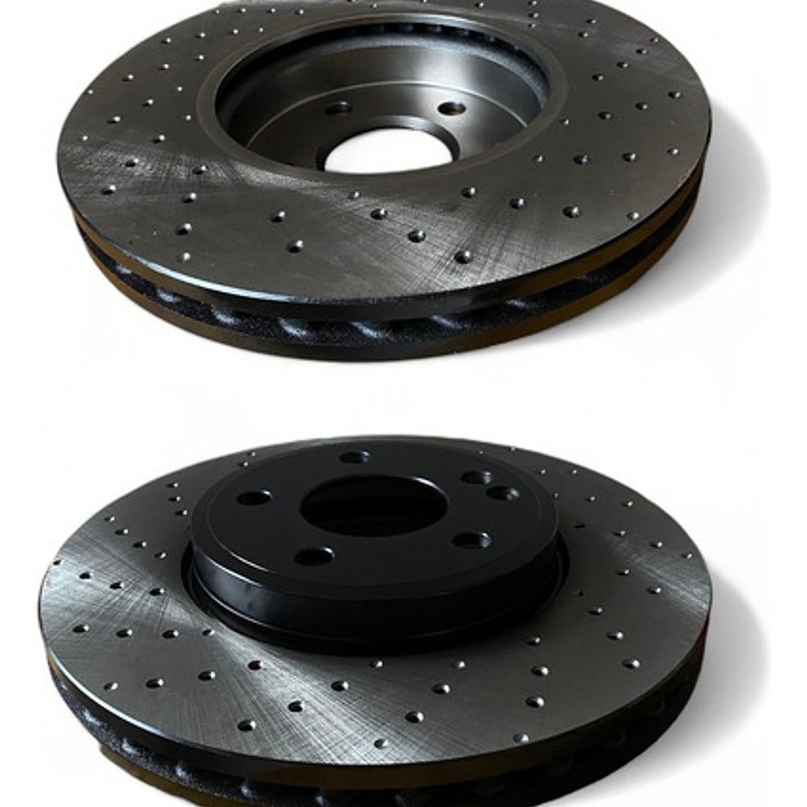 Discos Freno Delanteros Perforados + Pastillas Mazda 6 2014+ 1