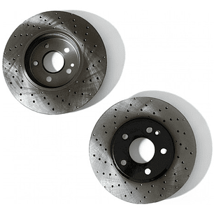 Discos Freno Delanteros Perforados + Pastillas Mazda 6 2014+
