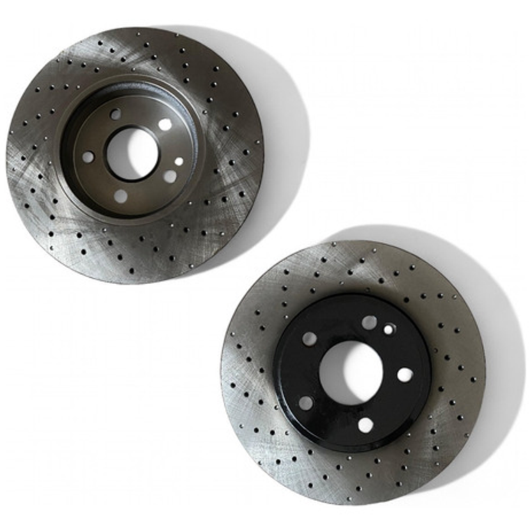 Discos Freno Delanteros Perforados + Pastillas Mazda 6 2014+ 2