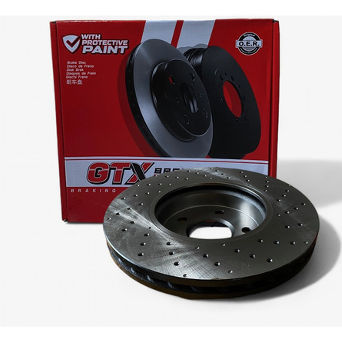 Discos Freno Delanteros Perforados + Pastillas Mazda 6 2014+ 4