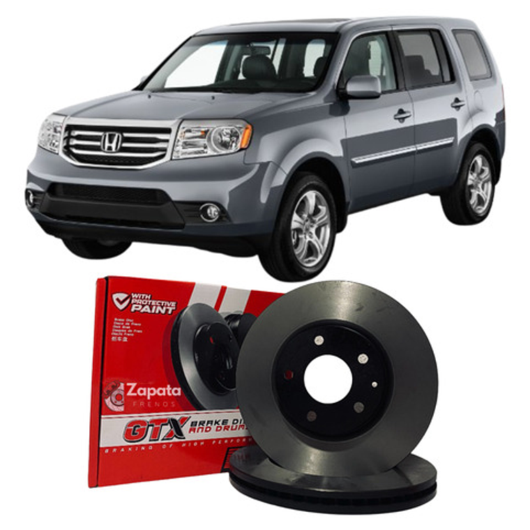 Discos De Freno Delanteros (par) Honda Pilot Año 2008-2015 1